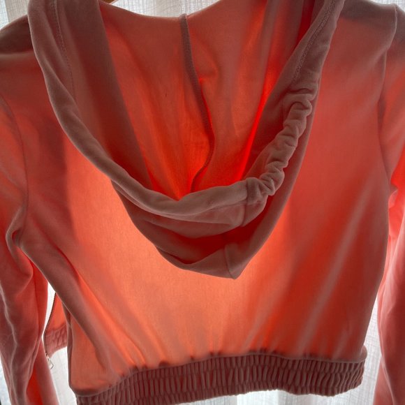 FashionNova Feeling Fortunate 3 Piece Velour Short Set - Peach - Picture 8 of 9